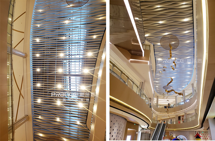 柏爾思弧形鋁方通吊頂